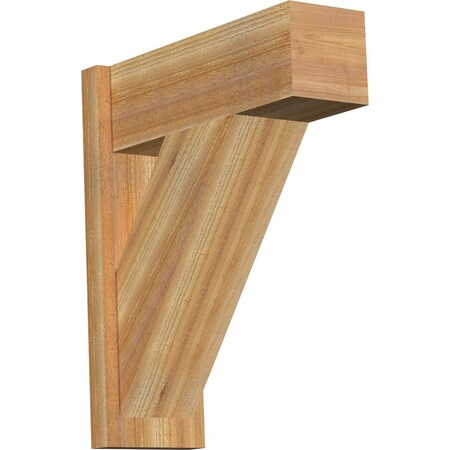 Ekena Millwork Traditional Block Rough Sawn Outlooker, Western Red Cedar, 8"W x 22"D x 26"H OUT08X22X26TRA05RWR